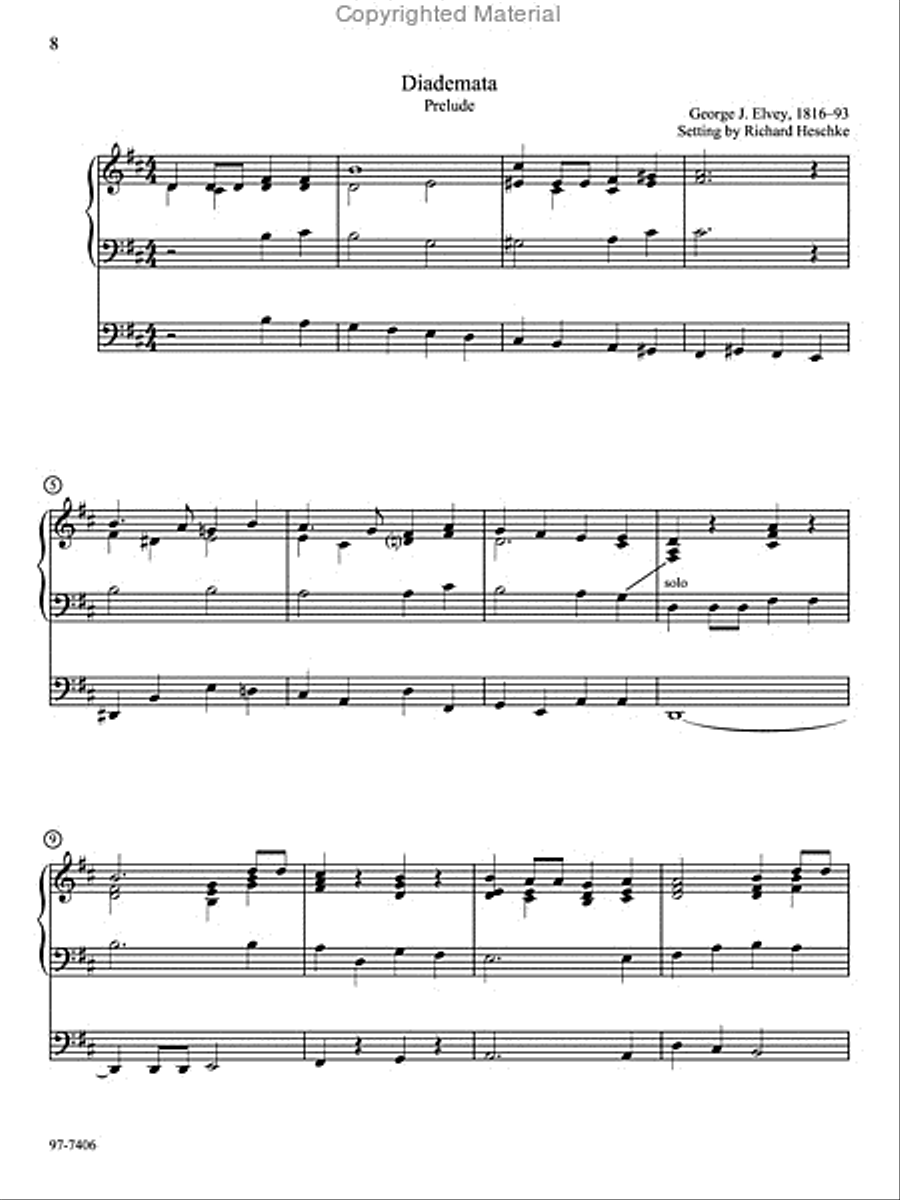 Ten Familiar Hymns in New Settings Organ scores gallery preview page 3