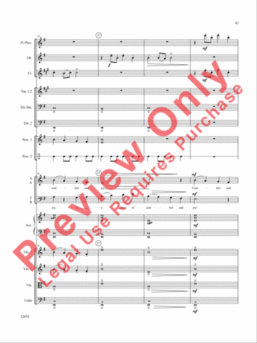 A Christmas Carol (Instrumental Parts) Choir scores gallery preview page 44