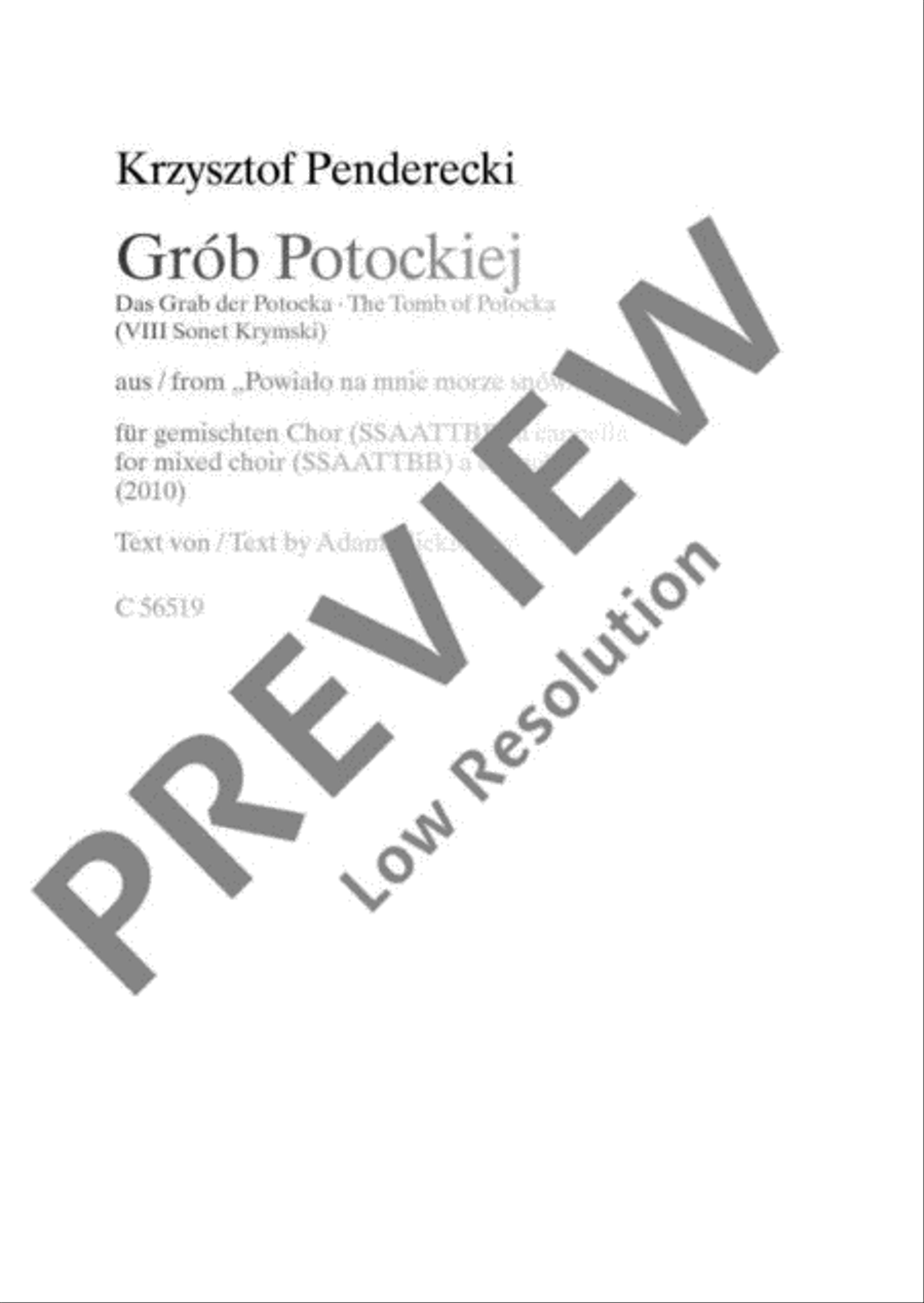 Grób Potockiej Divisi scores gallery preview page 2