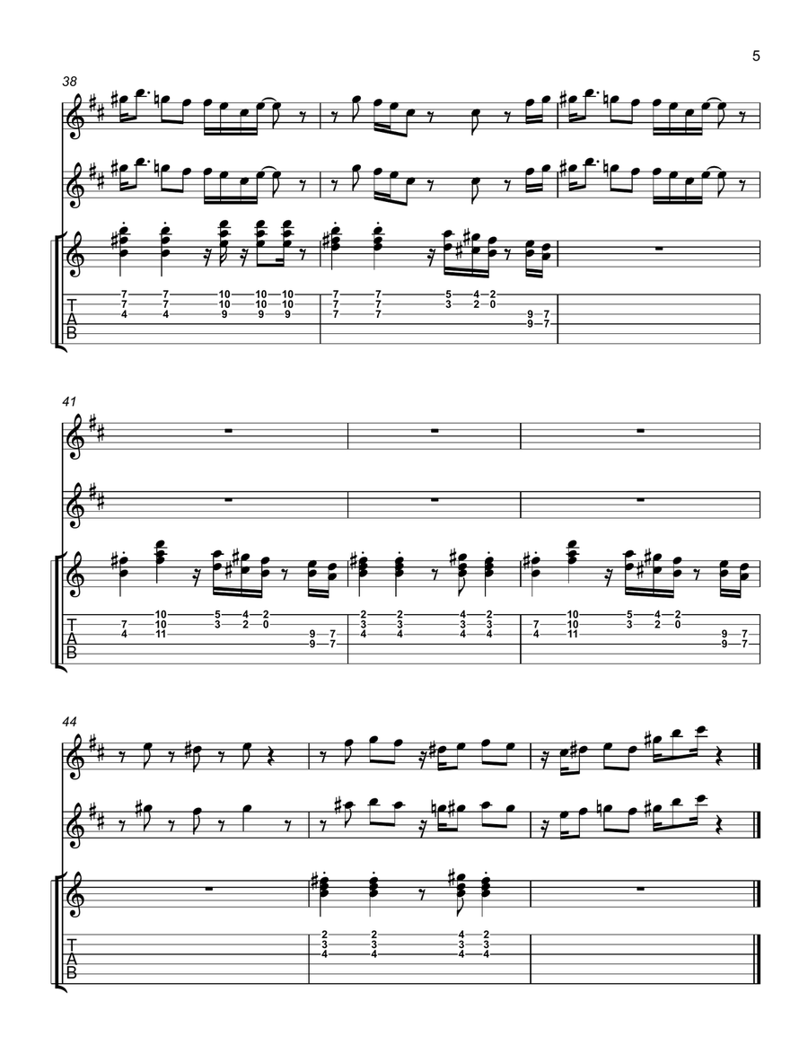 P-Funk (Wants to Get Funked Up) Small Ensemble scores gallery preview page 5