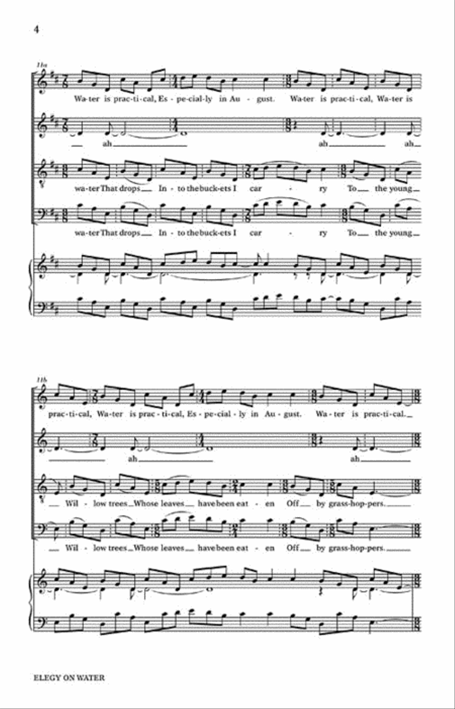 Elegy on Water 4-Part scores gallery preview page 3