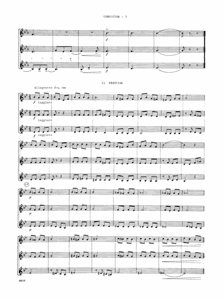 Suite For Three Trumpets (Opus 28) - Full Score