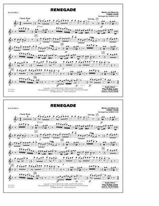Renegade (arr. Ishbah Cox) - Flute/Piccolo