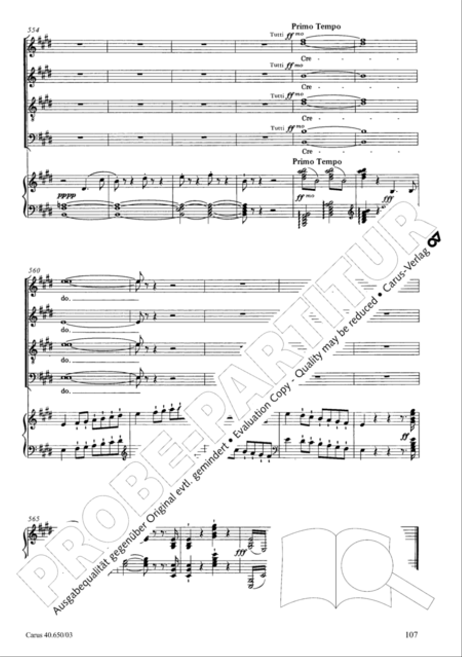 Petite Messe solennelle 4-Part scores gallery preview page 110