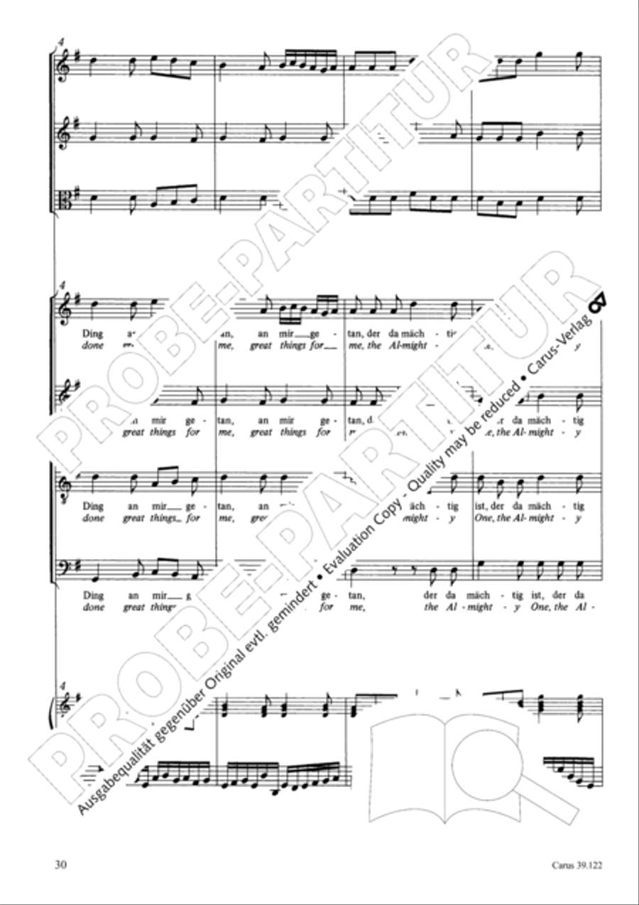 All my spirit exalts (With my spirit I praise the Lord) 4-Part scores gallery preview page 31