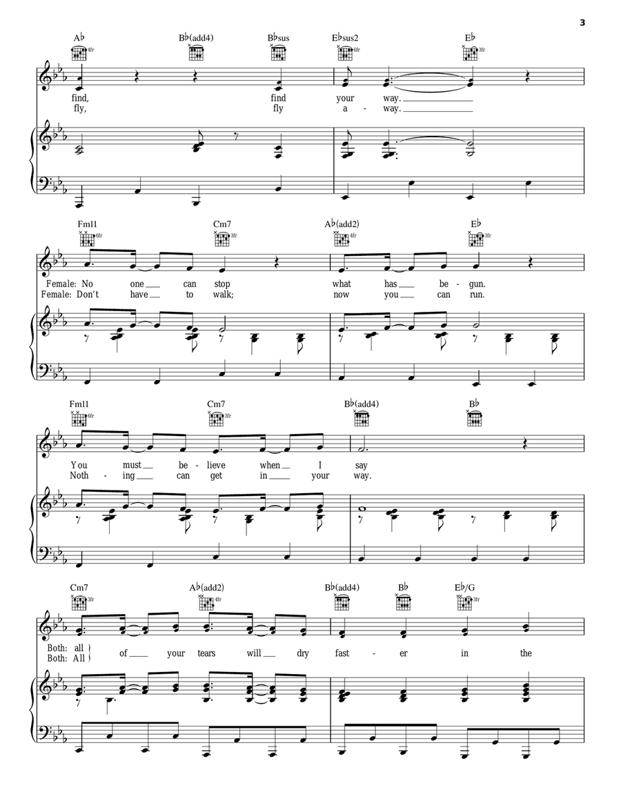 Shine Your Way Shine Your Way Piano Solo scores gallery preview page 3