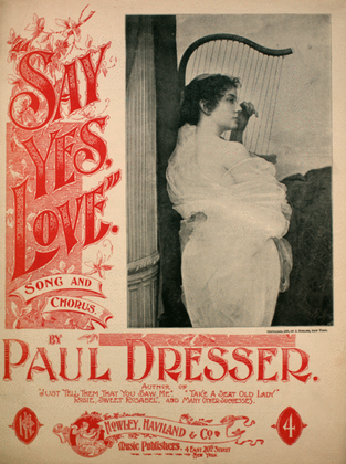 Book cover for Say Yes, Love. Song and Chorus