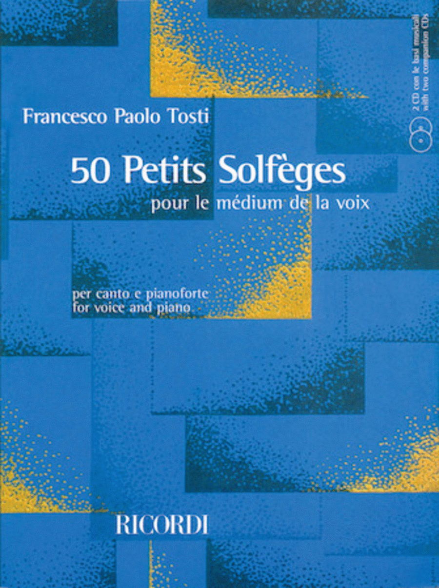 50 Petits Solfeges Voice And Piano Bk/2cd