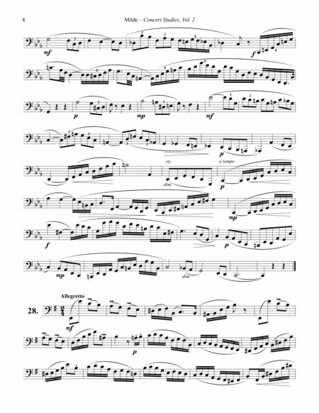 Concert Studies for Bass Trombone or Tuba, Volume 2