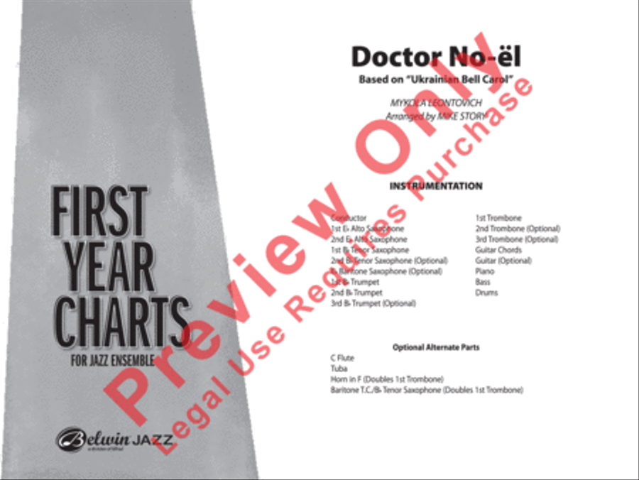 Doctor No-ël Jazz Ensemble scores gallery preview page 2