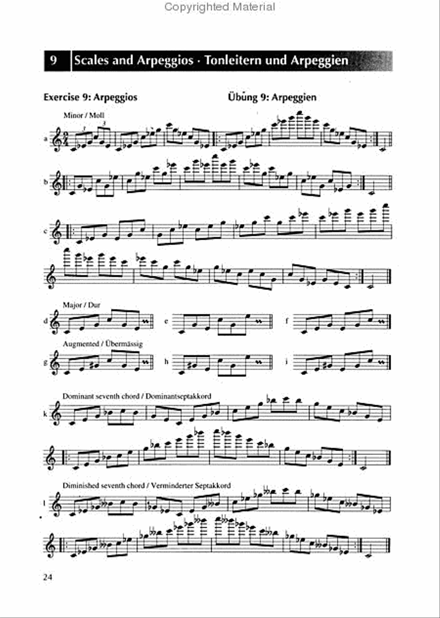 Scales & Arpeggios for Flute Flute Solo scores gallery preview page 4