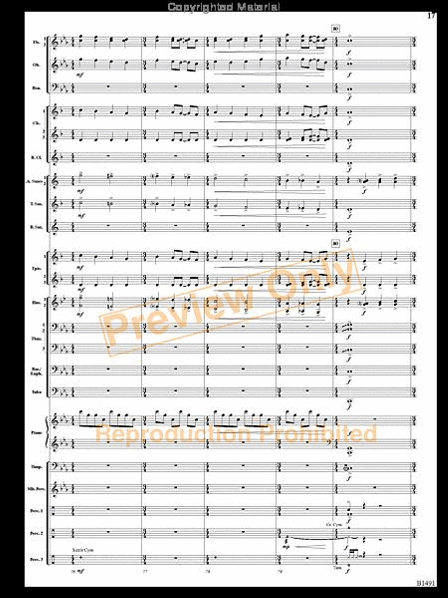 Nevermore Concert Band scores gallery preview page 16