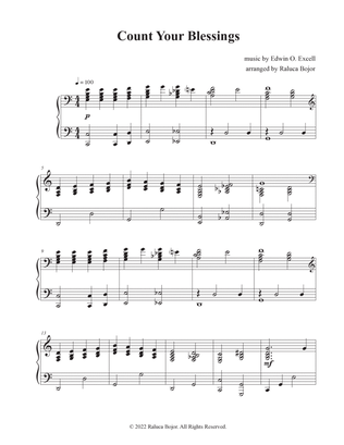 Book cover for Count Your Blessings (gospel piano)