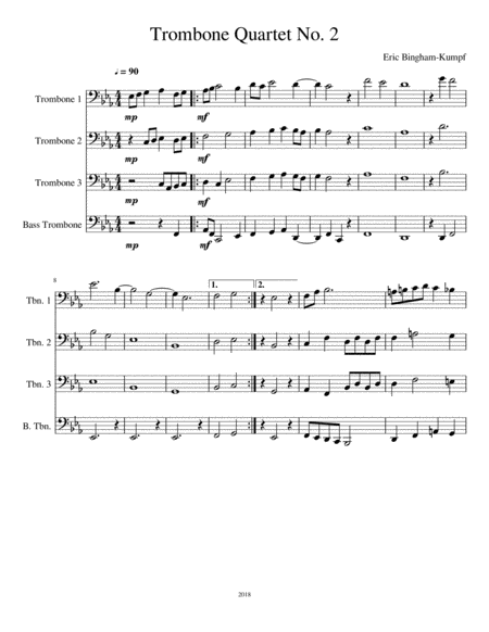 Trombone Quartet No. 2 image number null