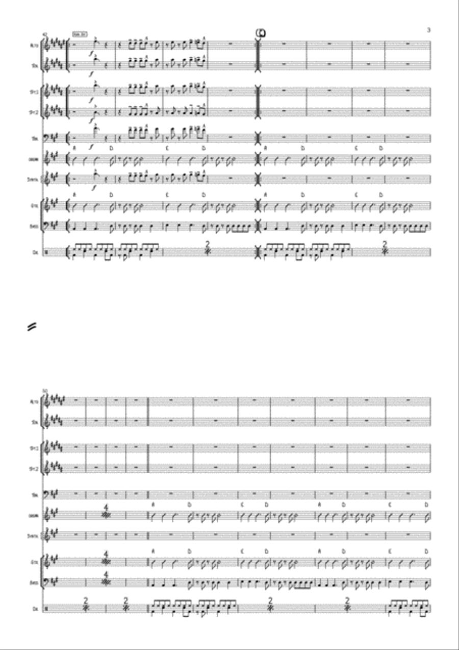 Walking On Sunshine Alto Saxophone scores gallery preview page 3