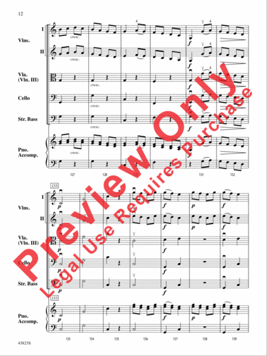 Symphony No. 3 String Orchestra scores gallery preview page 13