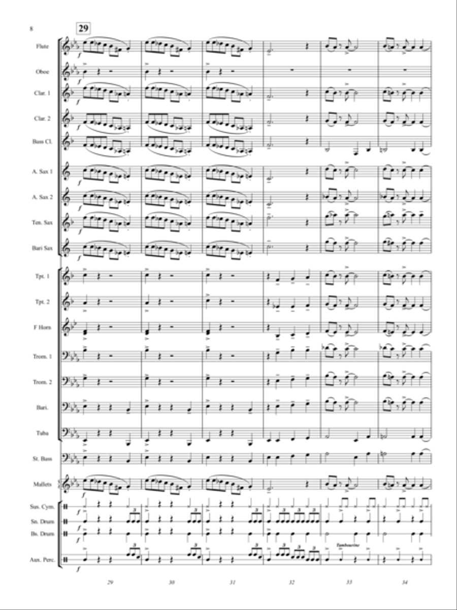 Barnyard Blues Concert Band scores gallery preview page 7