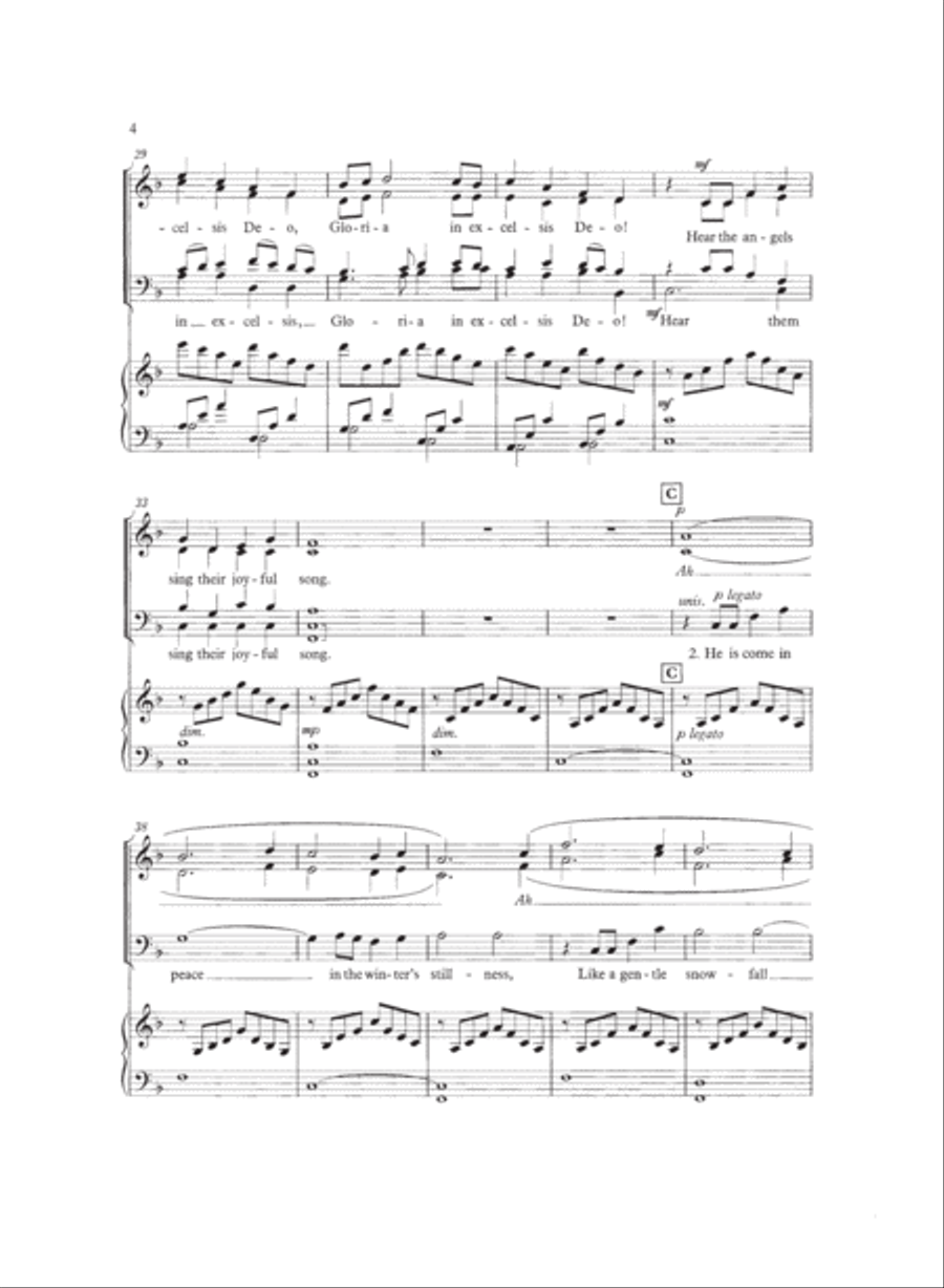 Angels' Carol 4-Part scores gallery preview page 4