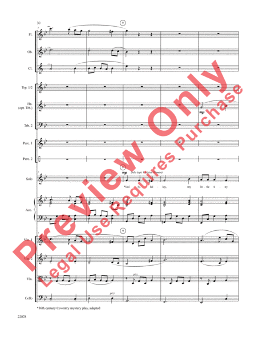 A Christmas Carol (Instrumental Parts) Choir scores gallery preview page 31