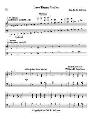 Love Theme Medley (for 4 and 5 octave handbell choirs)