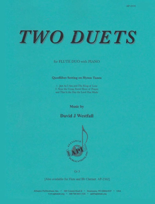 Book cover for Two Duets (quodlibet On Hymn Tunes) Fl 2 W Pno