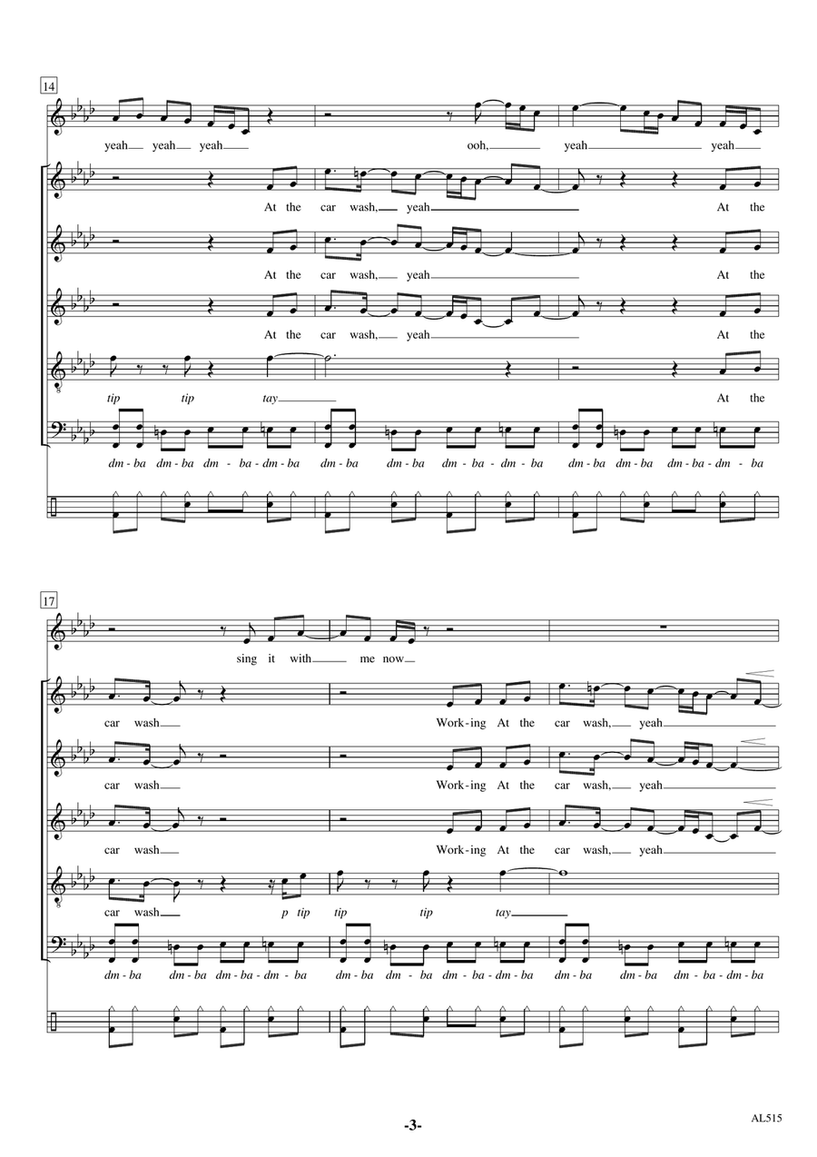 Car Wash Choir scores gallery preview page 3