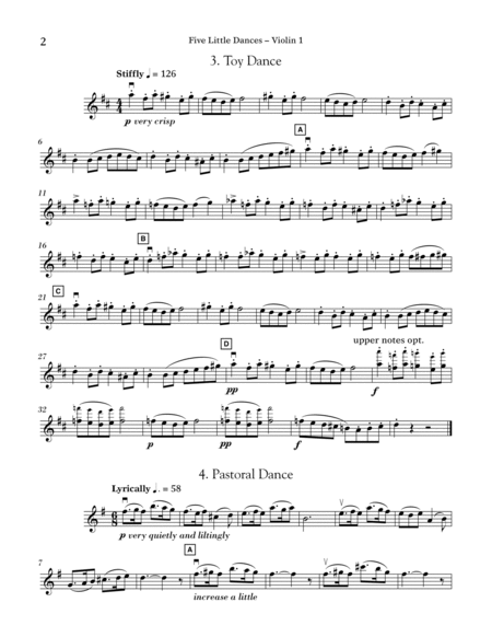 Five Little Dances (arr. Paul Longfield) - Violin 1