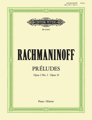 Book cover for Preludes: Op.3 No.2 in c# minor & Op.23
