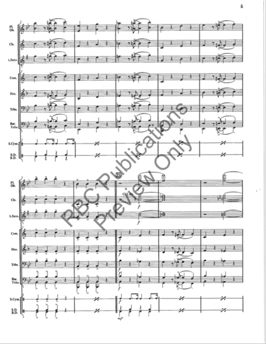Band Room Riff Concert Band scores gallery preview page 6