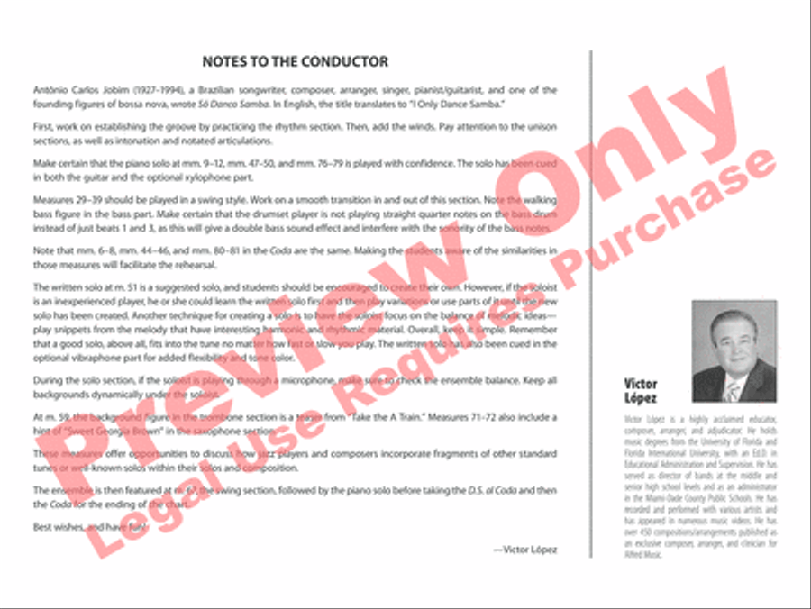 So Danco Samba Jazz Ensemble scores gallery preview page 3