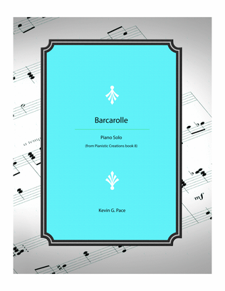 Book cover for Barcarolle - piano solo