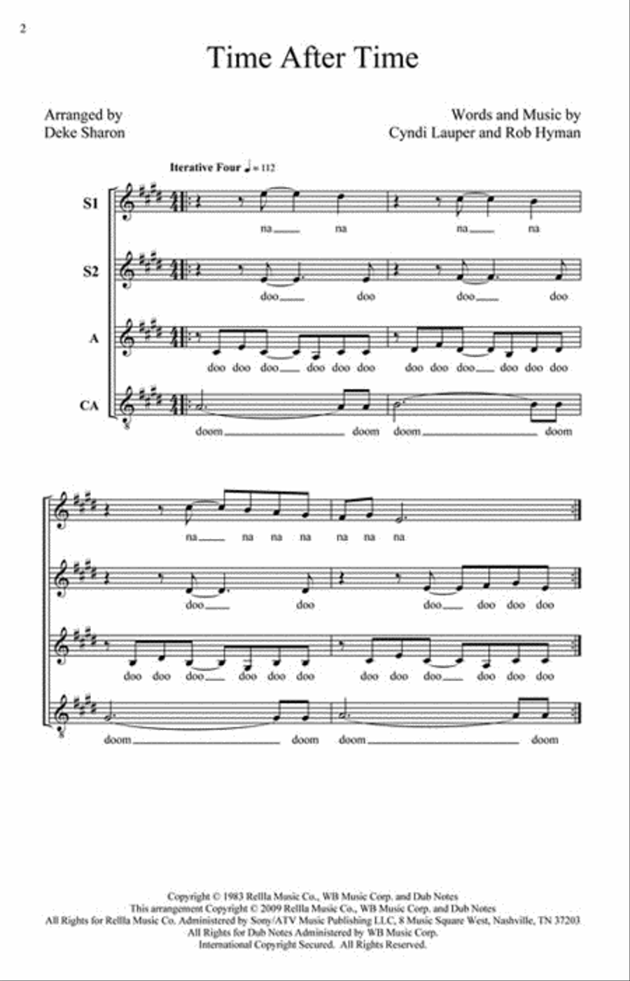 <br>Sheet music extract