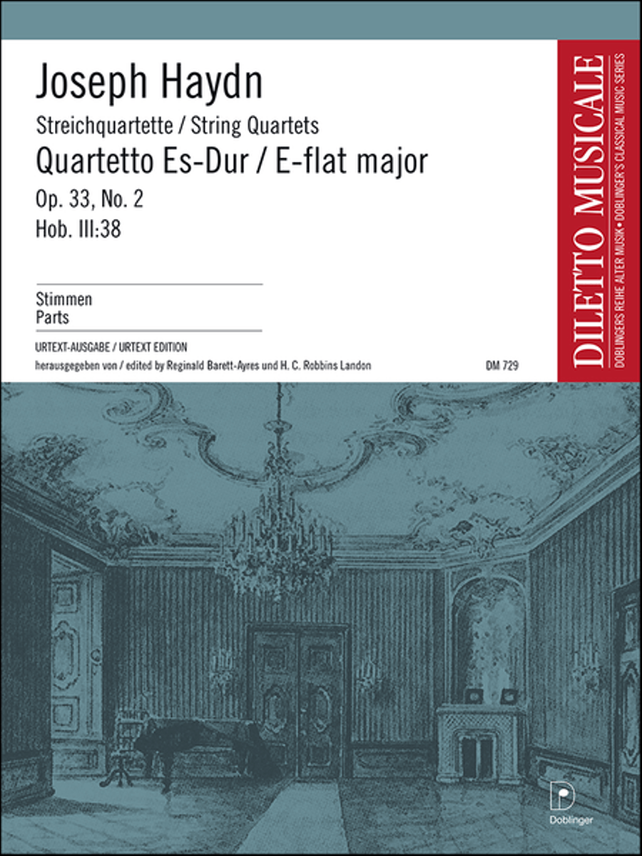 Streichquartett Es-Dur op. 33 / 2 String Quartet scores gallery preview page 1