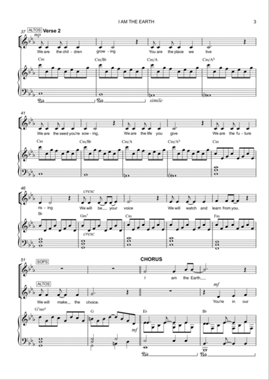 I Am The Earth 2-Part scores gallery preview page 3