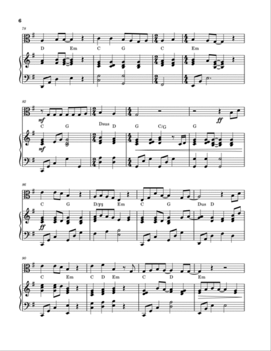 10,000 Reasons (bless The Lord) Viola scores gallery preview page 6