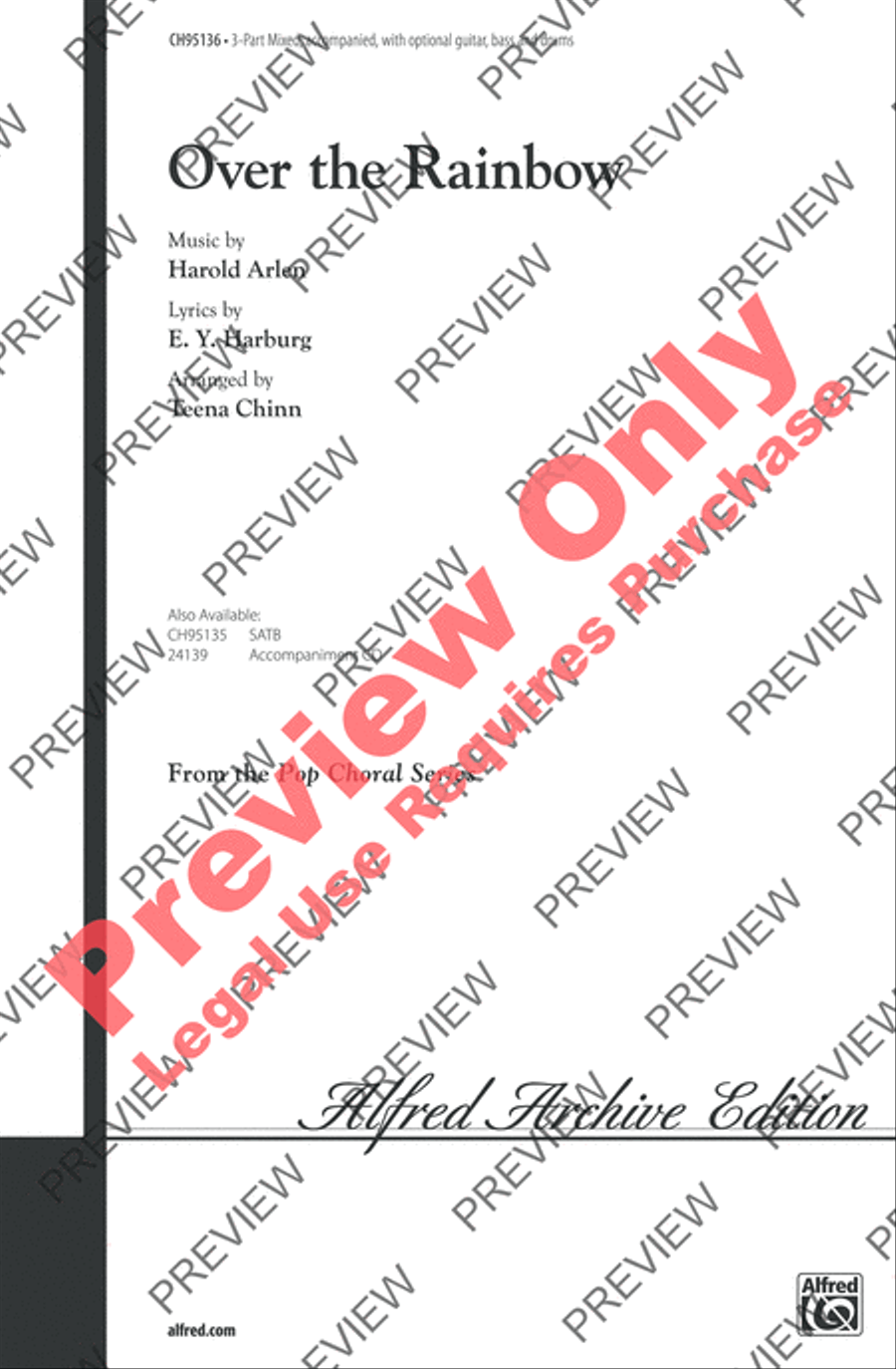 Over the Rainbow 3-Part scores gallery preview page 6