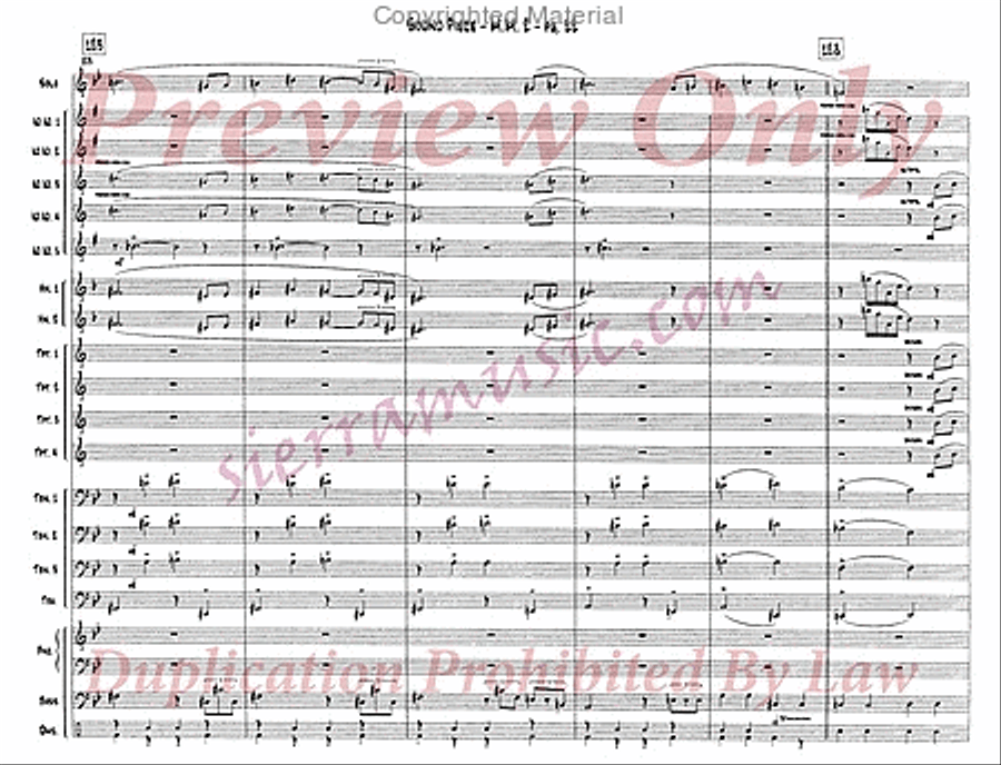 Sound Piece For Jazz Orchestra Big Band scores gallery preview page 23