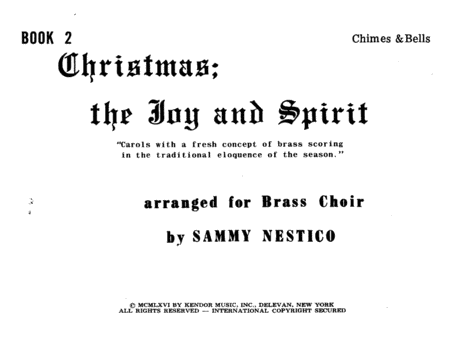Christmas, The Joy & Spirit, Book 2 - Chimes & Bells