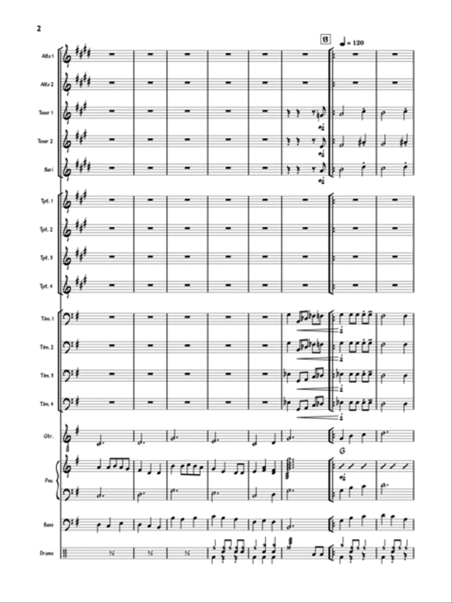 We Wish You A Jazzy Christmas Jazz Ensemble scores gallery preview page 4