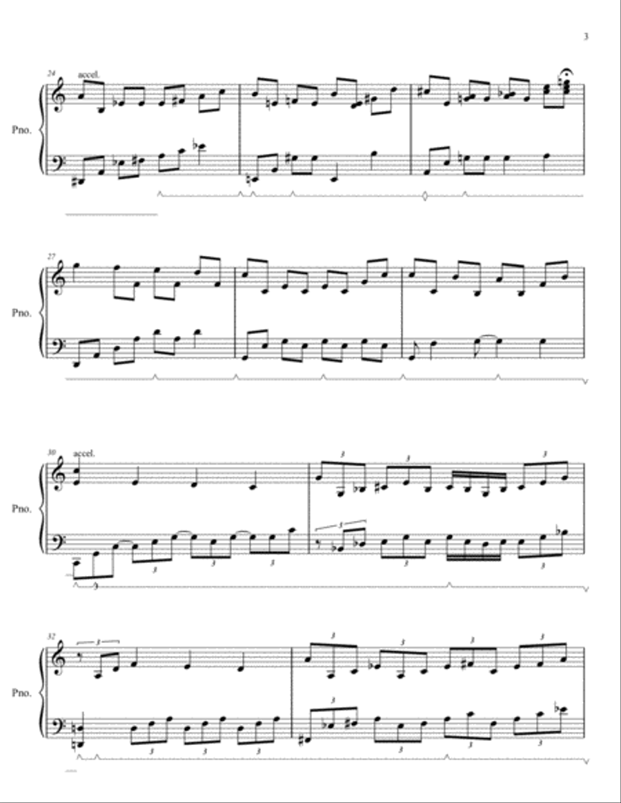 Rhapsody for Piano in Three Movements Piano Solo scores gallery preview page 4