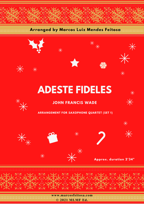 Adeste Fideles - Saxophone Quartet (SET 1)