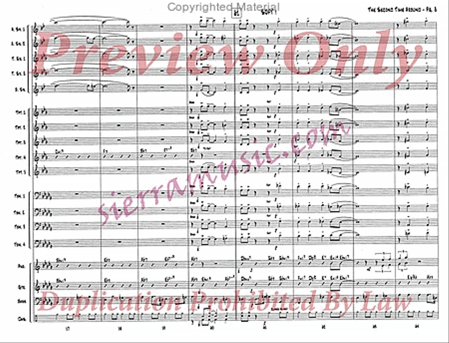 The Second Time Around (Pro) Jazz Ensemble scores gallery preview page 9