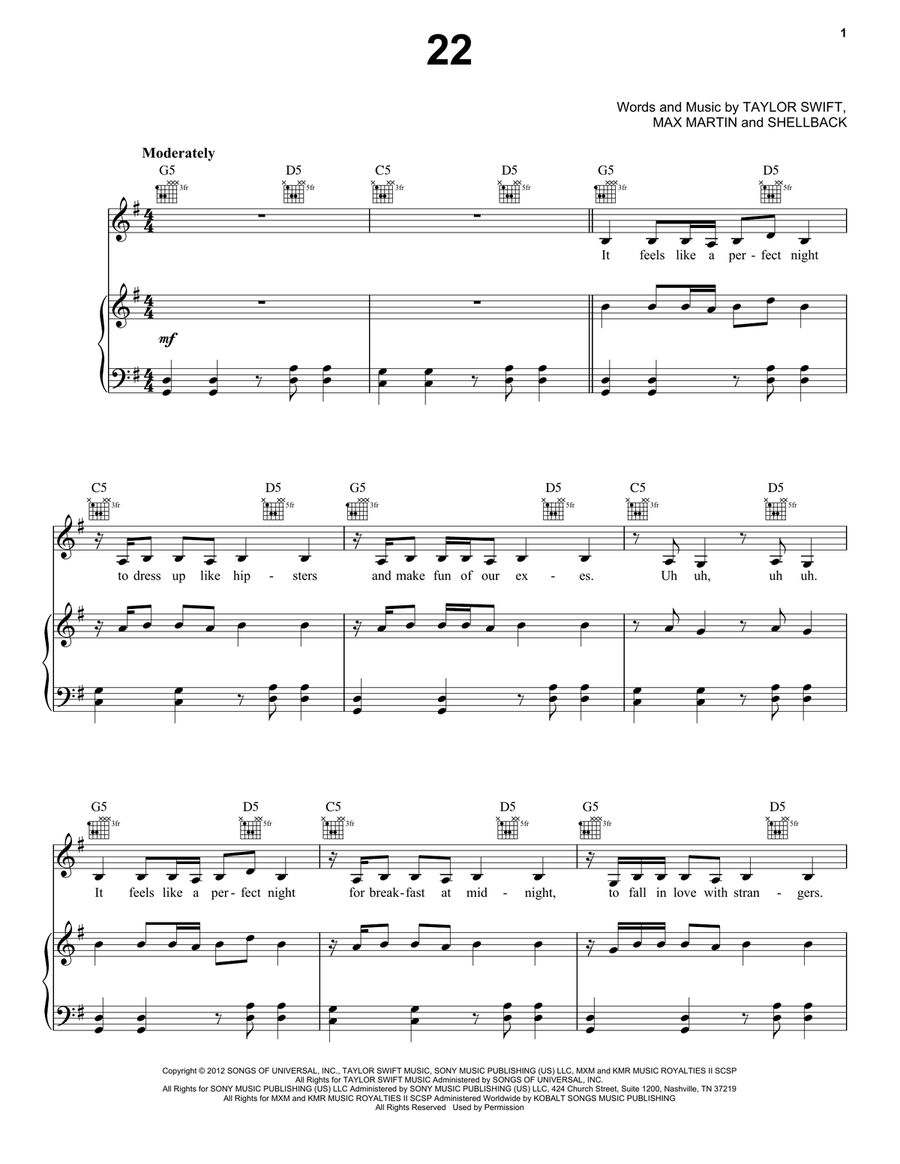 22 22 Acoustic Guitar scores gallery preview page 1