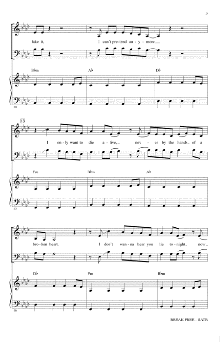 Break Free 4-Part scores gallery preview page 2