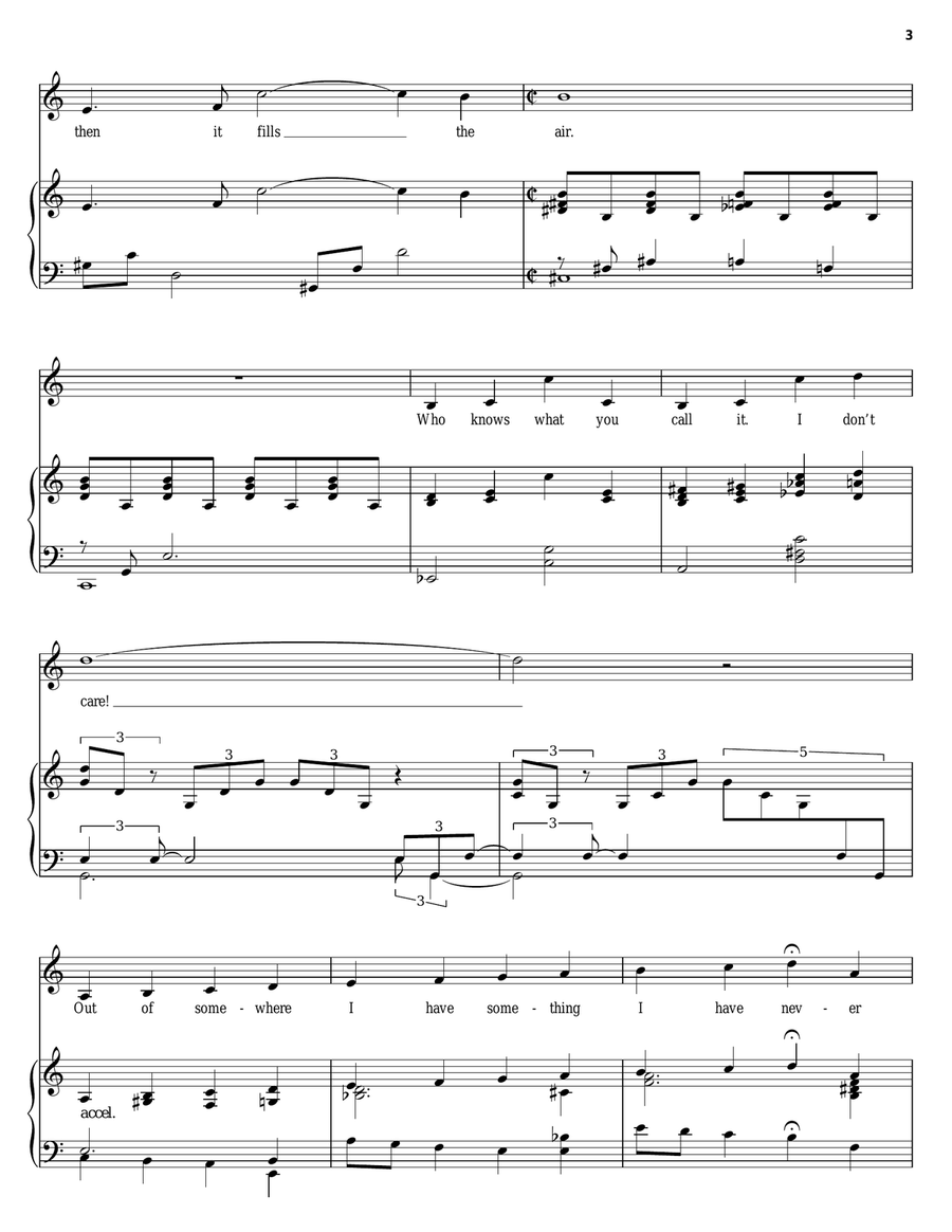 The Light In The Piazza Piano, Vocal, Guitar scores gallery preview page 3