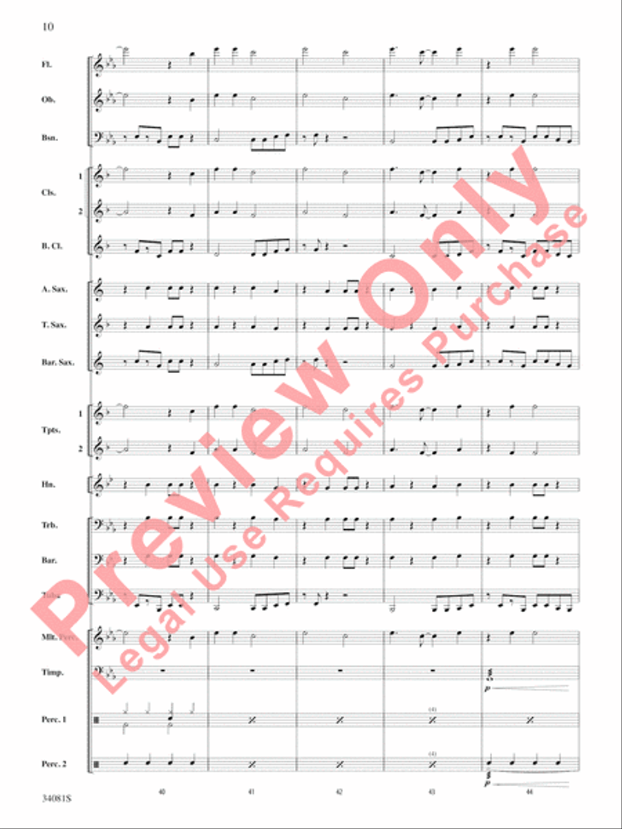 Misery Concert Band scores gallery preview page 11