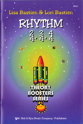Book cover for Bastien Theory Boosters: Rhythm 2/4, 3/4, 4/4