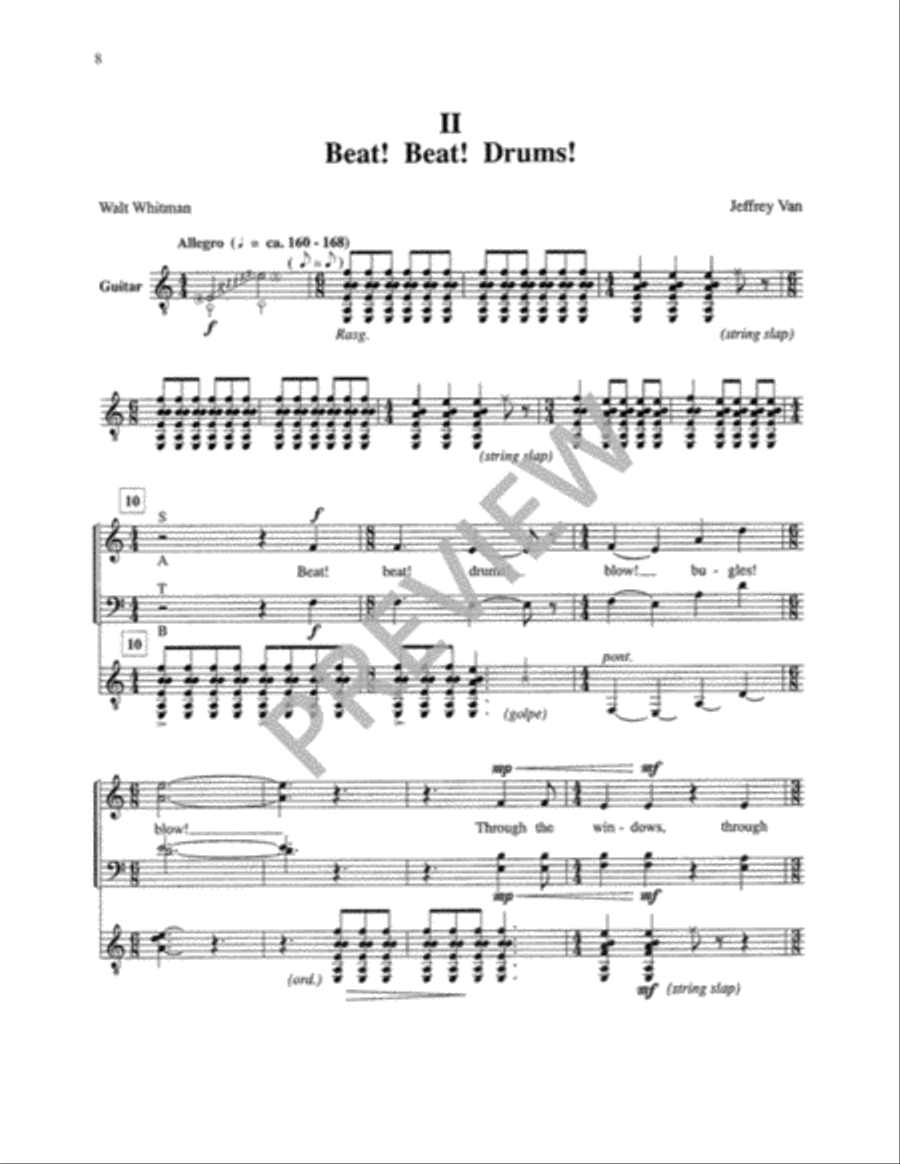 A Procession Winding Around Me (Vocal Score) 4-Part scores gallery preview page 10