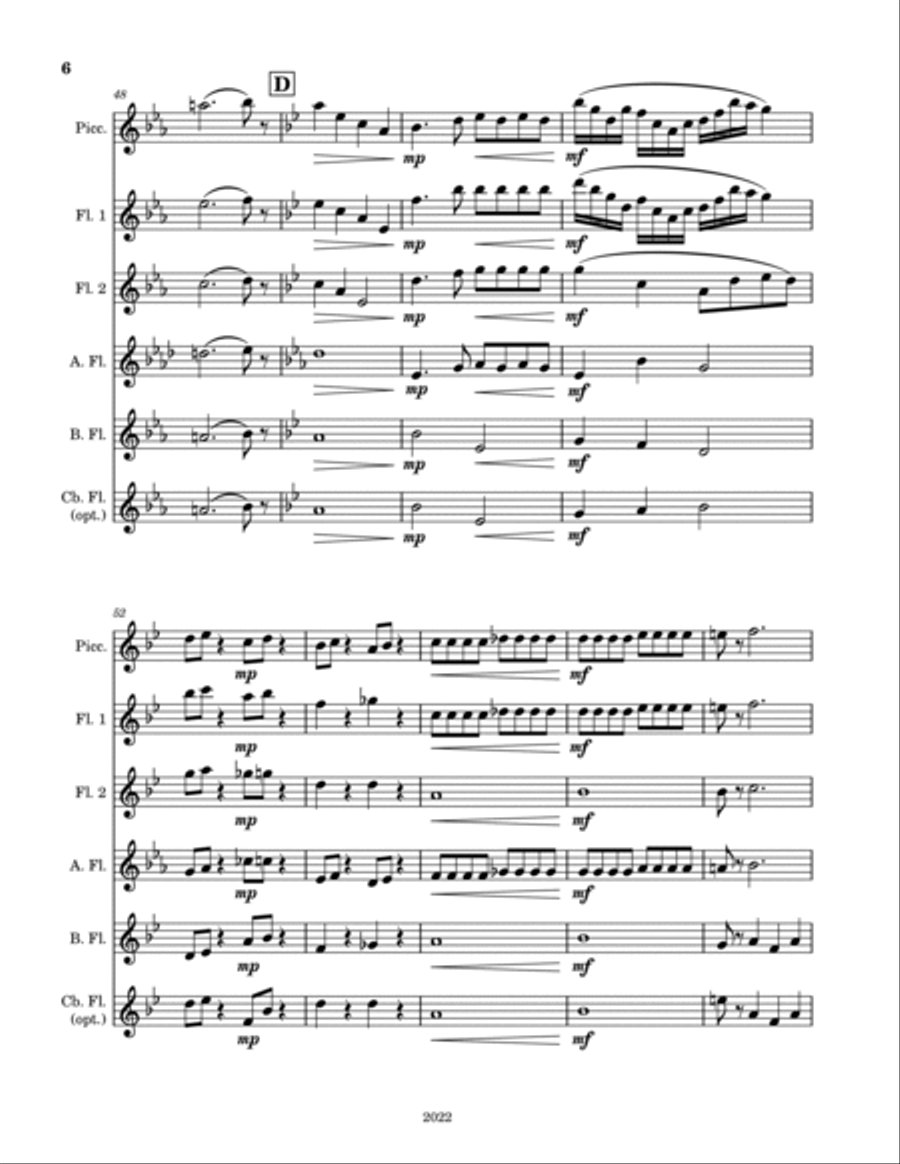 Mellow Sky Mellow Sky Woodwind Ensemble scores gallery preview page 6