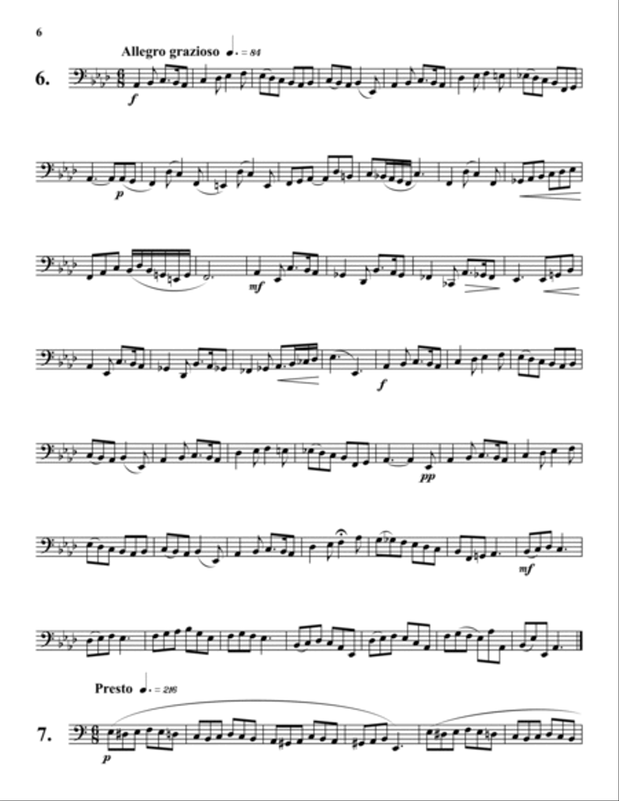 Progressive Etudes for Tuba, Vol. 3 Tuba scores gallery preview page 6